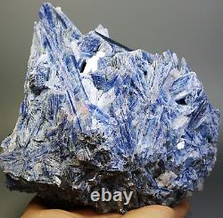 3,52 lb Beau cluster de cristal de quartz bleu naturel spécimen minéral de kyanite