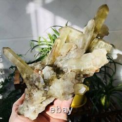 3.63lb Citrine Naturelle Quartz Cristal Cluster Geode Rough Mineral Specimens