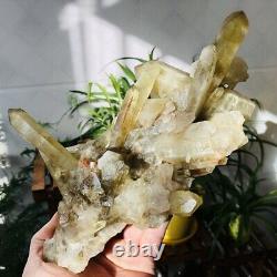 3.63lb Citrine Naturelle Quartz Cristal Cluster Geode Rough Mineral Specimens