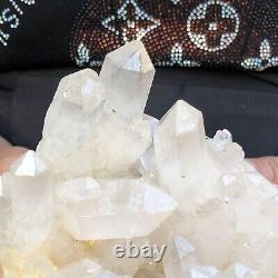 3.6lb Cluster De Quartz Naturel Clair Cluster De Cristal Traitement Des Spécimens Minéraux 306