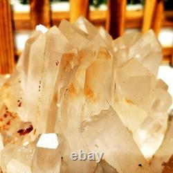 3.82LB Cluster de cristaux blancs naturels, spécimen minéral à pointe unique - Guérison Reiki.