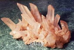 3 livres 14 onces Cluster de cristaux de quartz de l'Himalaya 8,5 x 5,5 x 4,5 Stock américain