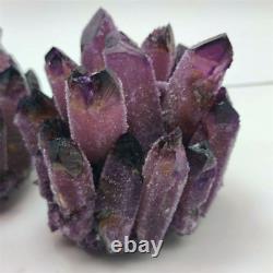 300-800g Purple Ghost Quartz Cristal Cluster Healing Crystals Home Office Décor