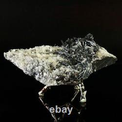 317g Natural Stibnite Cluster Crystal Quartz Mineral Specimen Décoration Énergie