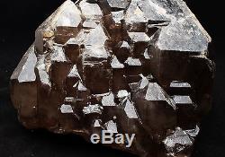 33.06lb Rare Natural Smoky Elestial Squelettique Quartz Crystal Cluster Specimen