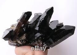3340g Naturel Noir Quartz Point Cristal Cluster Baguette Guérison Spécimen Minéral