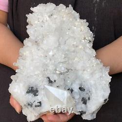 3497g A+++ Himalaya Naturelle Quartz Cristal Cluster Modèle Minéral Guérison 383