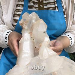 3560g spécimen minéral naturel en cristal clair de quartz, décoration en grappe