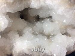 35lb Qualité Énorme Géode 12 Paires Entières Quartz Naturel Cristal Cluster Kentucky