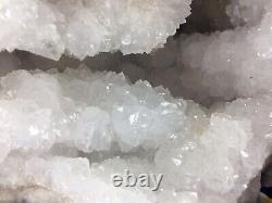 35lb Qualité Énorme Géode 12 Paires Entières Quartz Naturel Cristal Cluster Kentucky