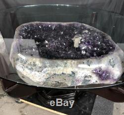 37 Améthyste Tableau Cathédrale Geode Cristal Quartz Naturel Grappe Spécimen Br