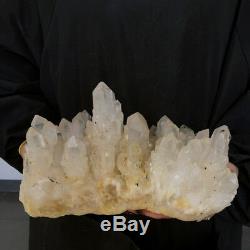 3700g Grand Nature Naturel Cristal Quartz Point De Grappe Spécimen Reiki Guérison D17