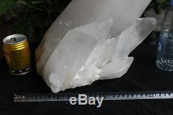 38.2lb Huge Natural Clear Quartz Cristal Cluster Points Original Brésil