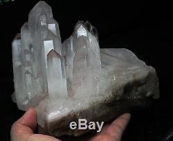 3867g Blanc Naturel Blanc Quartz Crystal Cluster Mica Quartz Spécimen