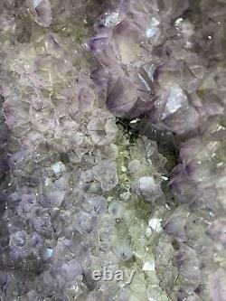 39.5 Paire Améthyste Cathedral Géode Cluster Crystal Quartz