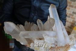 3900g Clair Naturel Joli Quartz Crystal Cluster Point Specimen & Madagascar B4