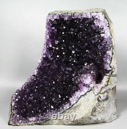 4.09lb Naturel Uruguayan Amethyst Geode Crystal Cluster Deep Purple Specimen