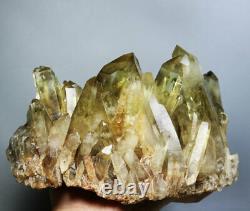 4.37lb Naturel Clair Fumé Citrine Quartz Crystal Cluster Point Healing Minéral