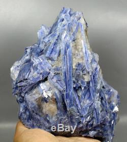 4.51lbbeautiful Naturel Bleu Cristal De Quartz Grappe Kyanite Gem Minérale Des Échantillons