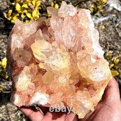 4.61lb Natural Crystal Cluster Specimen Reiki Healing Quartz T102
