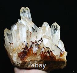 4.91lb Naturel Beau Cristal Blanc Quartz Cluster Point Spécimen Minéral