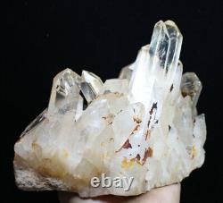 4.91lb Naturel Beau Cristal Blanc Quartz Cluster Point Spécimen Minéral