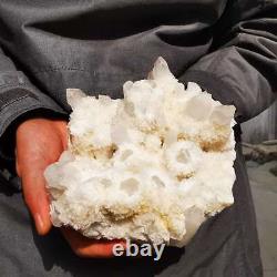 4.92lb Cluster Naturel Blanc D'ananas Quartz Cristal Minéral Spécimen Guérison