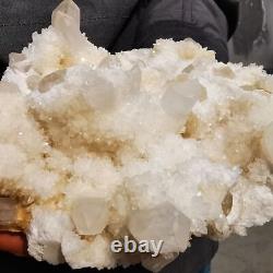 4.92lb Cluster Naturel Blanc D'ananas Quartz Cristal Minéral Spécimen Guérison