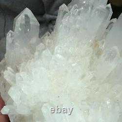 4020g Grande Bougie À Quartz Blanc Clair Naturel En Cristal Cluster Healing Specimen