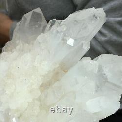 4020g Grande Bougie À Quartz Blanc Clair Naturel En Cristal Cluster Healing Specimen