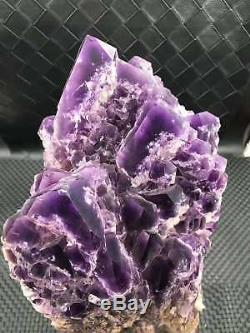 41lb Améthyste Pourpre Naturel Spécimen De Pointe En Grappe Quartz Crystal Brésil