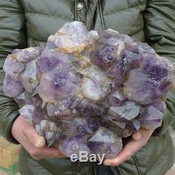 42,2 Lb Aaaaa + Énorme Naturel Améthyste Quartz Crystal Cluster Guérison (meilleure Offre)