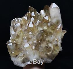 4320g Rare Naturel Smoky Citrine Jaune Quartz Cluster Cristal Spécimen