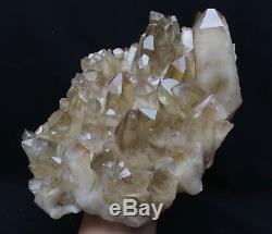 4320g Rare Naturel Smoky Citrine Jaune Quartz Cluster Cristal Spécimen