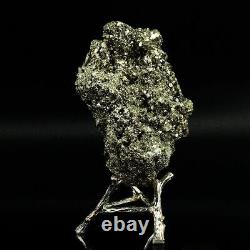 435g Natural Pyrite Crystal Quartz Cluster Mineral Specimen Cadeau De Décoration