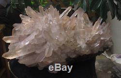 44.29lb Naturel Tibetain Clear Quartz Cluster Cristal Forme Exceptionnelle Spécimen