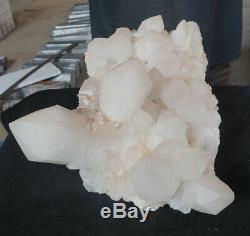 47.4lb 15,3 Clair Blanc Naturel Cristal De Quartz Cluster Points De Guérison D'origine