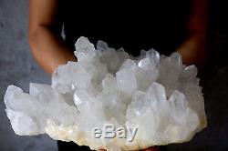 4960g Beau Spécimen De Cluster Quartz Blanc Cristal Clair Naturel Tibétain # 803