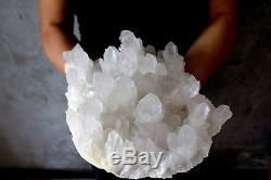 4960g Beau Spécimen De Cluster Quartz Blanc Cristal Clair Naturel Tibétain # 803