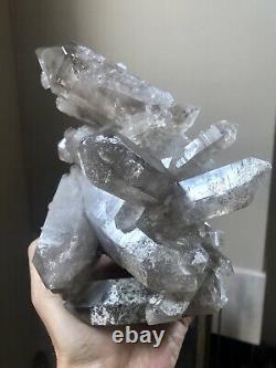 4lb Smoky Quartz Cluster Phantom Quartz Crystal Double Terminé Brésil