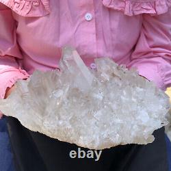 5.08lb Naturel Blanc Quartz Cluster Cristal Specimens Mineral Healing 2310g