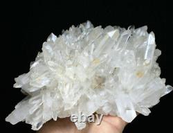 5.19lb Naturel Belle Blanc Quartz Cristal Point De Cluster Minéral Spécimen