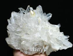5.19lb Naturel Belle Blanc Quartz Cristal Point De Cluster Minéral Spécimen