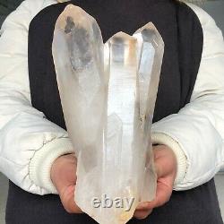 5.1lb Natural Clear Quartz Crystal Cluster Mineral Specimen Healing Reiki P724
