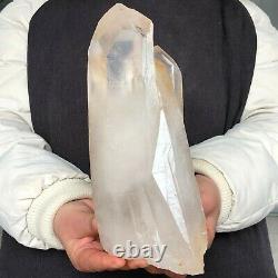 5.1lb Natural Clear Quartz Crystal Cluster Mineral Specimen Healing Reiki P724
