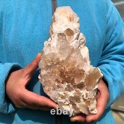 5,2 LB Quartz naturel blanc cristal Cluster spécimen minéral guérison