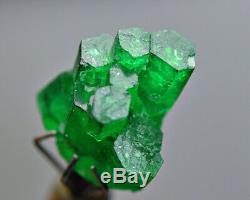 5,20 Ct. Plein D / T Top Bunch Vert Naturel Emeraude Cristal Transparent @ Swat Pk
