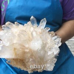 5.28lb Grand Cristal Blanc De Quartz Naturel Cluster Rough Spécimen Healing