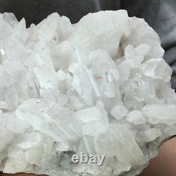 5,32lb Grand Cristal Blanc De Quartz Naturel Cluster De Guérison Rough Specimen