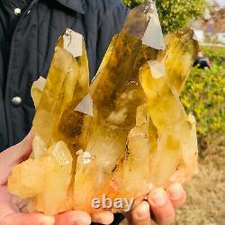 5.33lb Natural Citrine Crystal Quartz Cluster Mineral Specimen Healing (en Français)